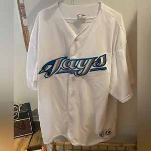 Retro Toronto Blue Jays Jersey - White Genuine Majestic. Size XXL. 2000’s era